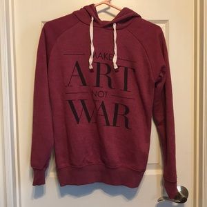 burgundy hoodie -Cotton On Sz XS